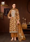 Mushk Kaleem By Alok Cambric Cotton Foil Printed Dress Material